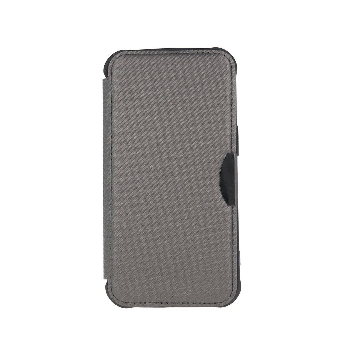 Smart Carbon Handy Hülle kompatibel mit iPhone 7 / 8 / SE 2020 / SE 2022 Silber
