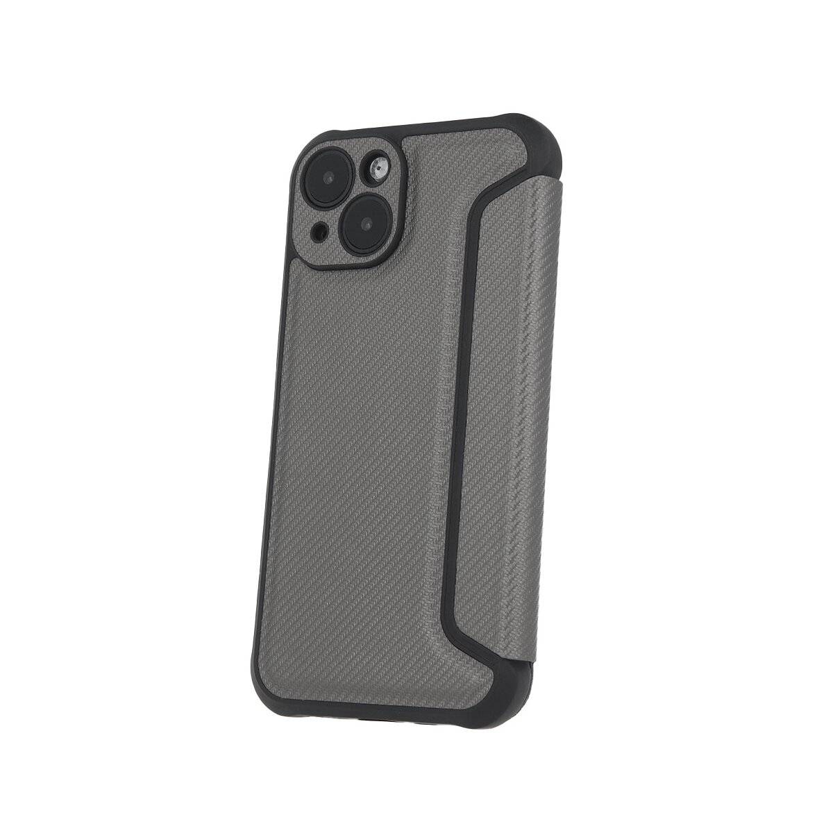 Smart Carbon Handy Hülle kompatibel mit iPhone 7 / 8 / SE 2020 / SE 2022 Silber