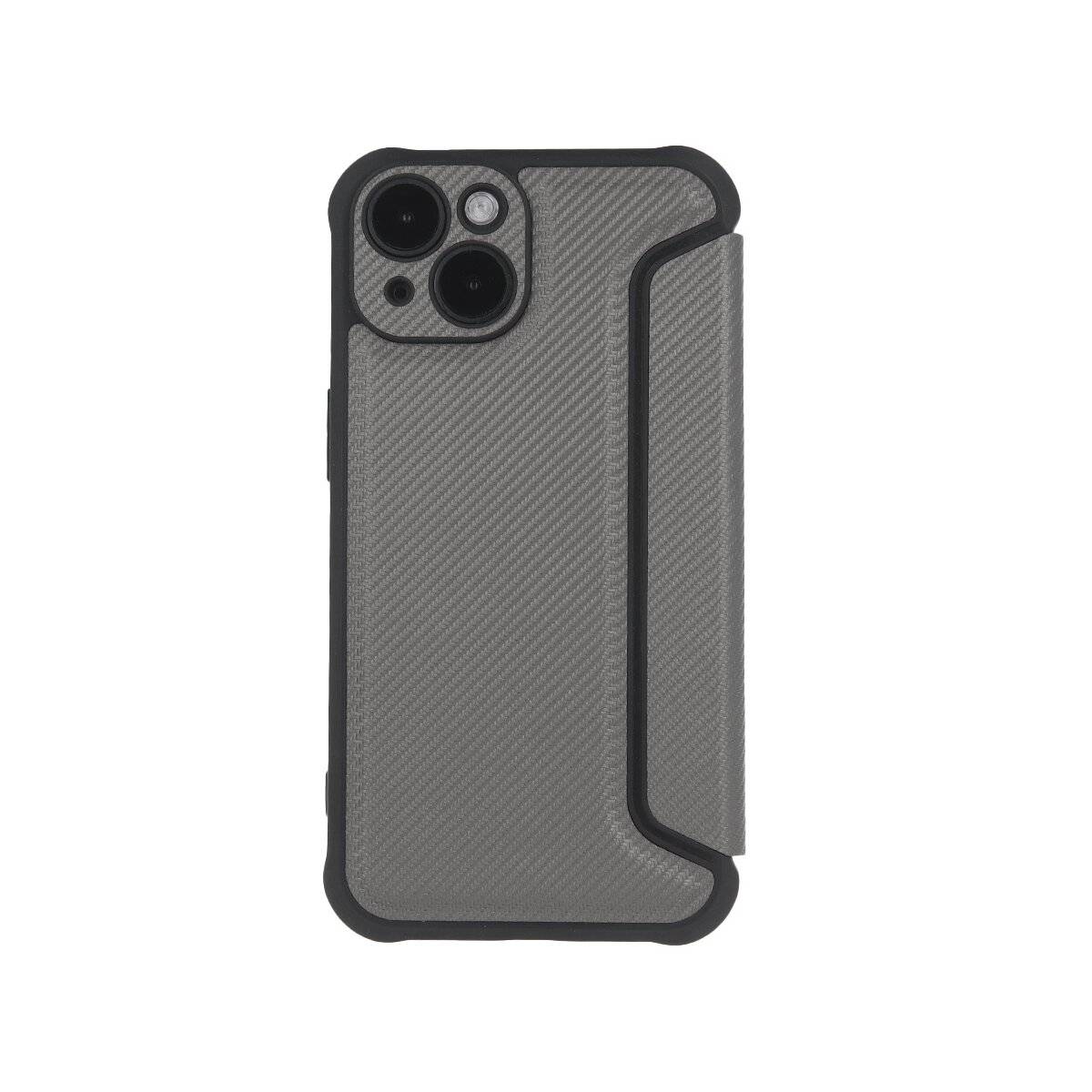 Smart Carbon Handy Hülle kompatibel mit iPhone 7 / 8 / SE 2020 / SE 2022 Silber