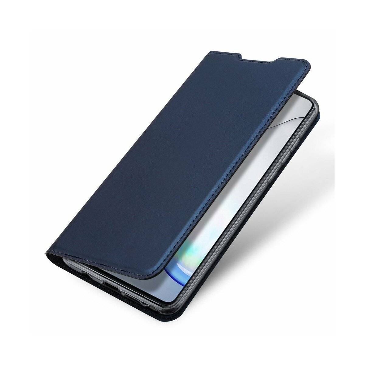 Buch Tasche kompatibel mit SAMSUNG GALAXY A55 5G Hülle Etui Brieftasche Schutzhülle mit Standfunktion, Kartenfach Blau