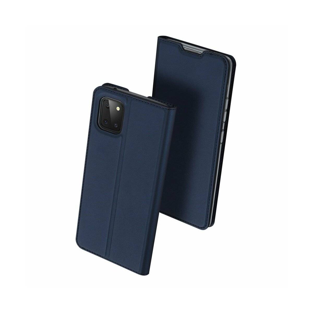 Buch Tasche kompatibel mit SAMSUNG GALAXY A55 5G Hülle Etui Brieftasche Schutzhülle mit Standfunktion, Kartenfach Blau