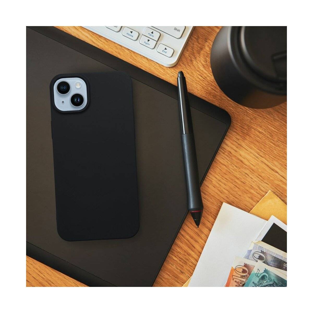 Silikon Hülle Basic kompatibel mit Motorola Moto Edge 50 Pro Case TPU Soft Handy Cover Schutz Schwarz
