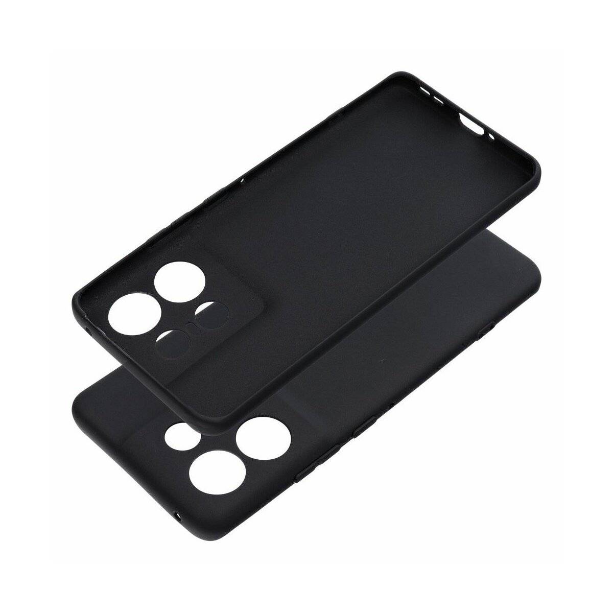 Silikon Hülle Basic kompatibel mit Motorola Moto Edge 50 Pro Case TPU Soft Handy Cover Schutz Schwarz