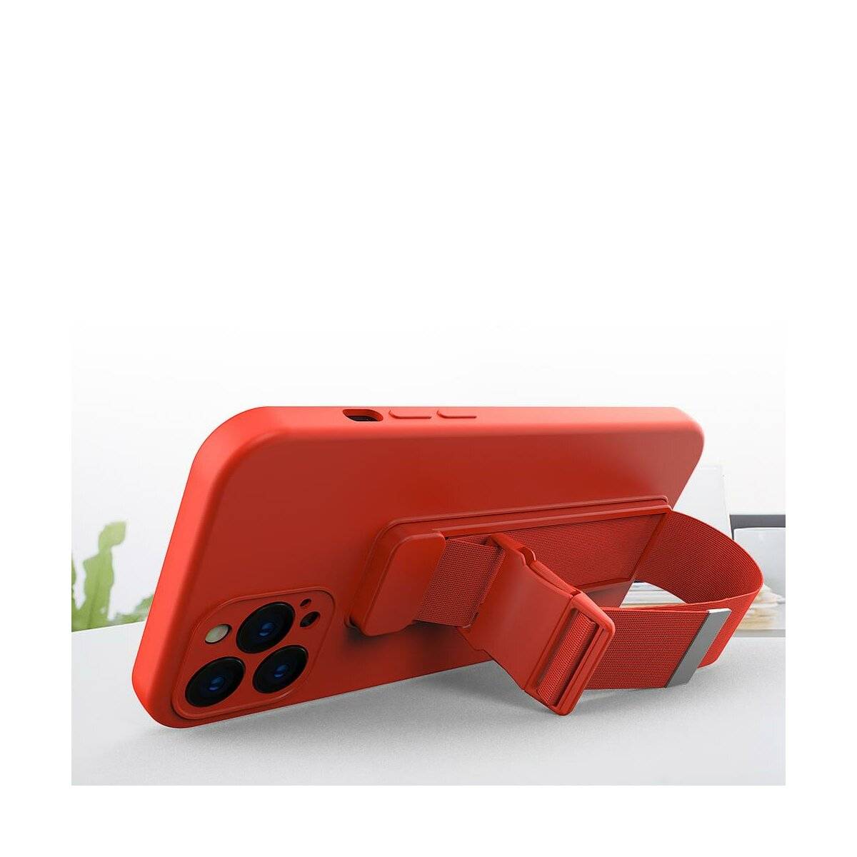 Rope Case Handy Hülle mit Lanyard Umhängen Sport Handykette Bauch Arm kompatibel mit iPhone 13 Mini Dunkelblau