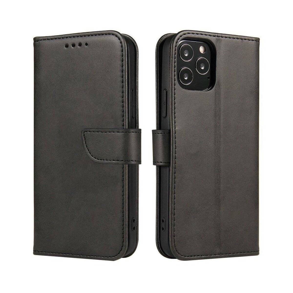 Premium Magnet Case Buch Tasche Schutzhülle aufklappbare Hülle Standfunktion kompatibel mit Motorola Moto G32 Schwarz
