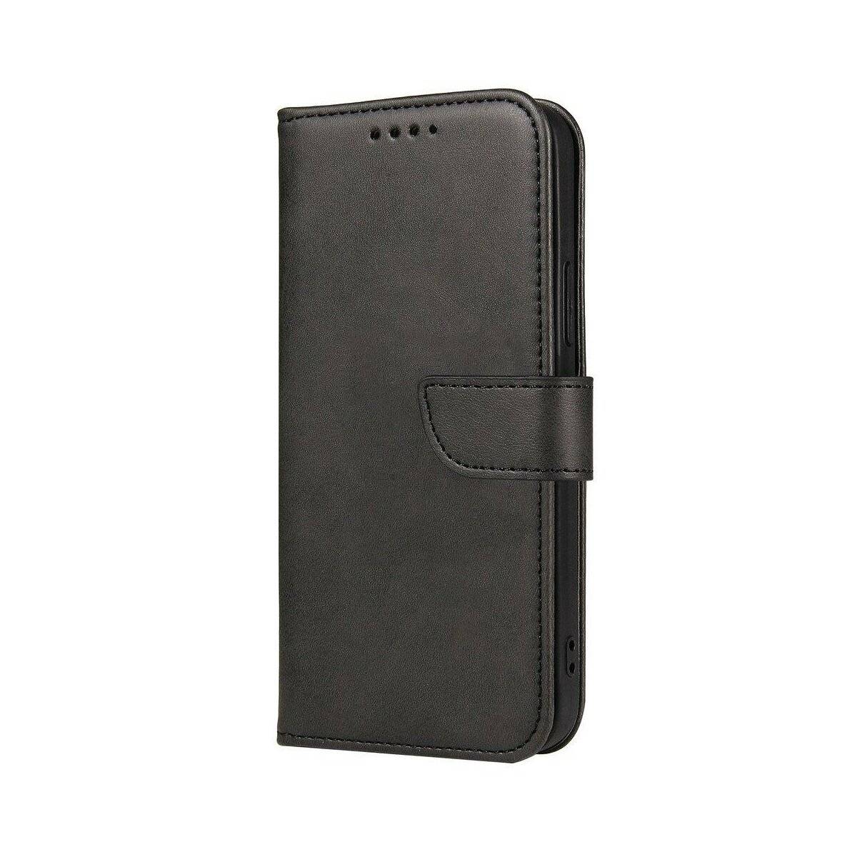 Premium Magnet Case Buch Tasche Schutzhülle aufklappbare Hülle Standfunktion kompatibel mit Motorola Moto G32 Schwarz