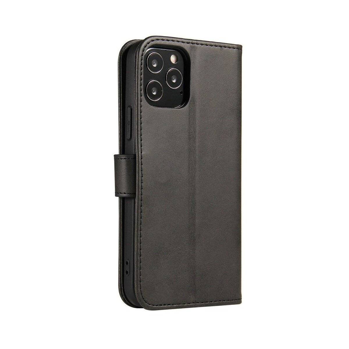 Premium Magnet Case Buch Tasche Schutzhülle aufklappbare Hülle Standfunktion kompatibel mit Motorola Moto G32 Schwarz