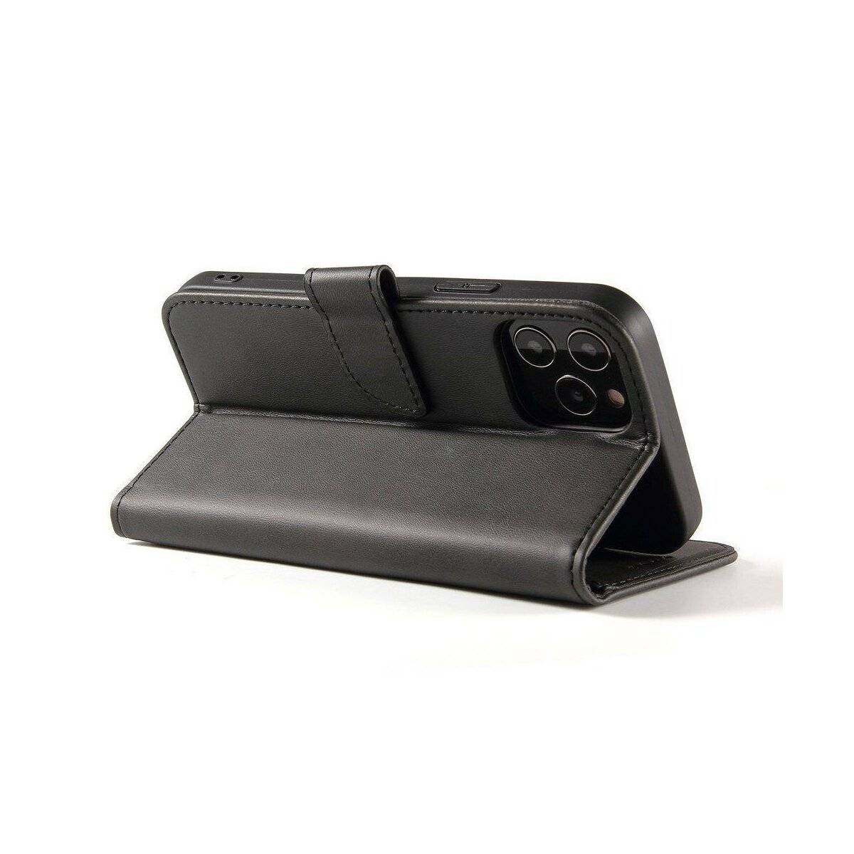 Premium Magnet Case Buch Tasche Schutzhülle aufklappbare Hülle Standfunktion kompatibel mit Motorola Moto G32 Schwarz