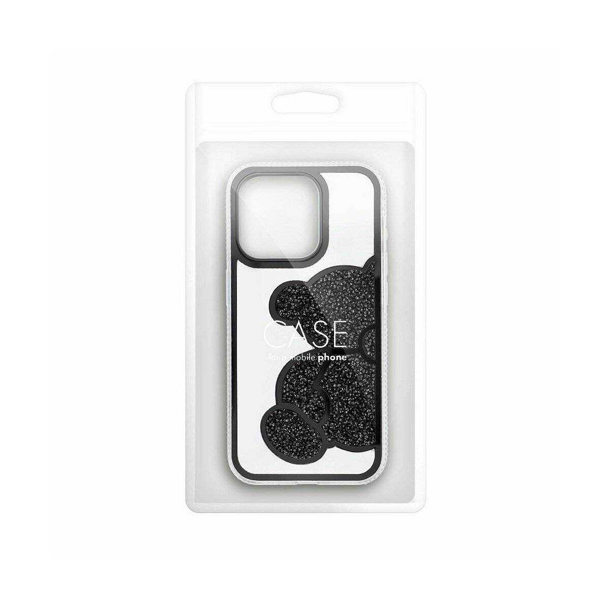Teddy Bear Handyhülle kompatibel mit iPhone 16 Pro Max Schwarz