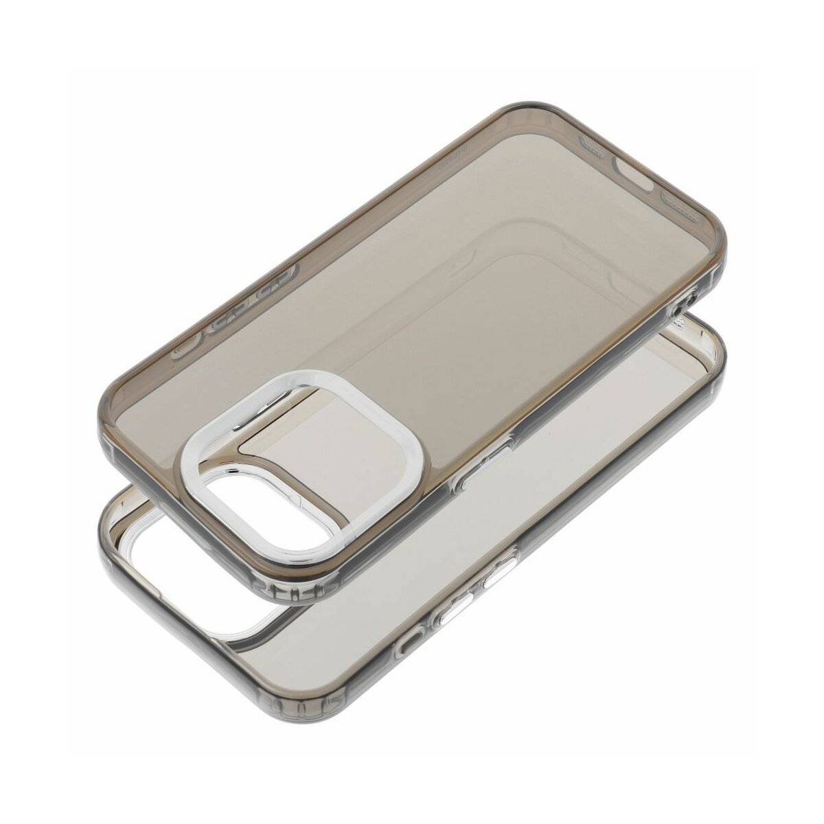 Pearl Handyhülle mit transparentem Design kompatibel mit iPhone 16 Pro Max Schwarz