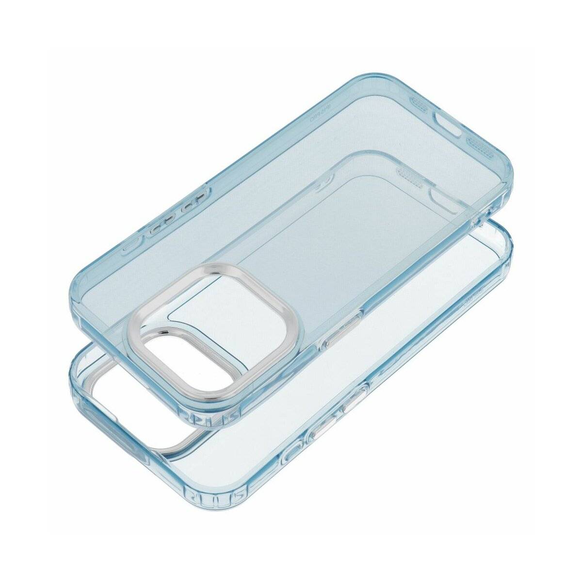 Pearl Handyhülle mit transparentem Design kompatibel mit iPhone 16 Pro Hellblau