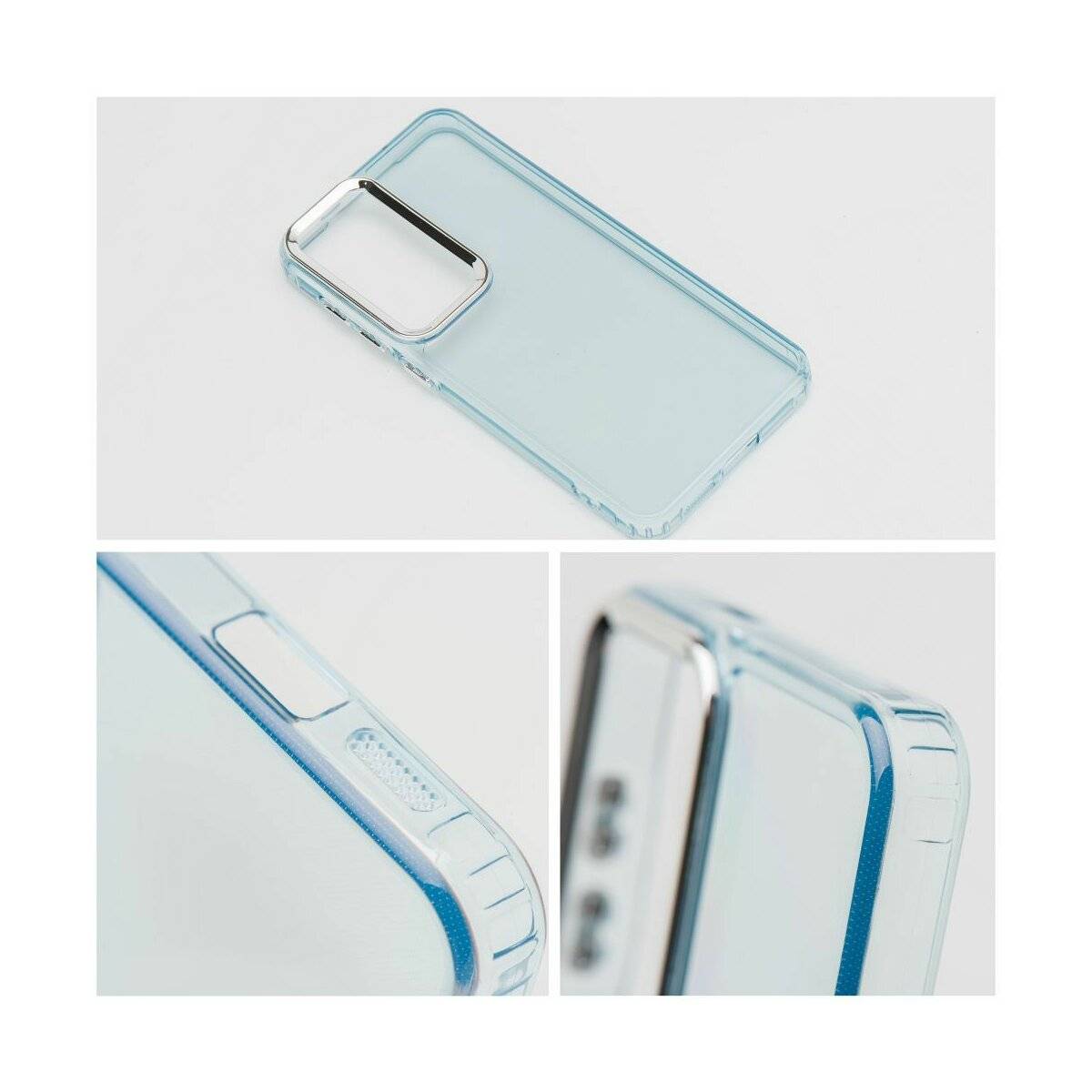Pearl Handyhülle mit transparentem Design kompatibel mit iPhone 16 Pro Hellblau