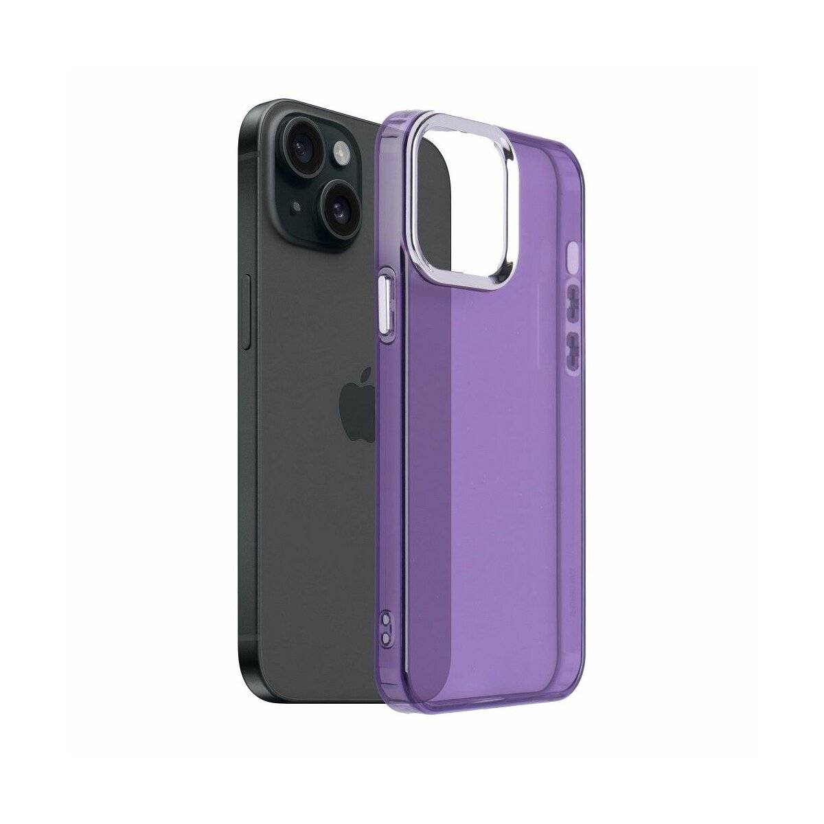 Pearl Handyhülle mit transparentem Design kompatibel mit iPhone 16 Lila