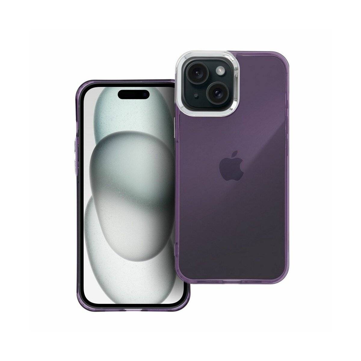 Pearl Handyhülle mit transparentem Design kompatibel mit iPhone 16 Pro Lila