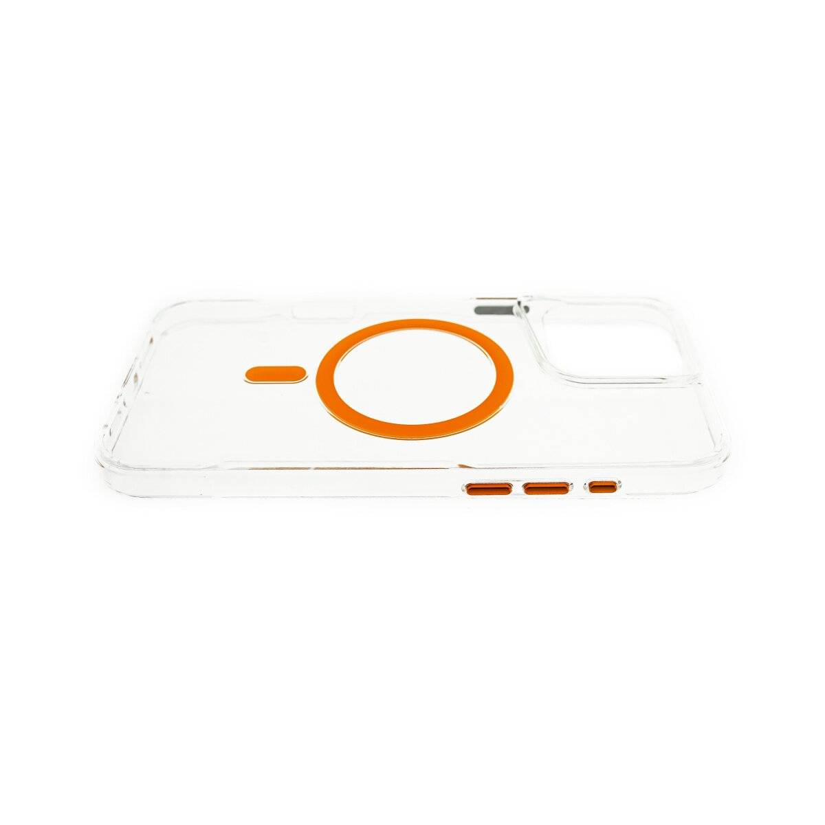 Bumper Handyhülle mit Hartschale – Zuverlässiger Schutz vor Stößen und Kratzern kompatibel mit iPhone 16 Pro Max Orange
