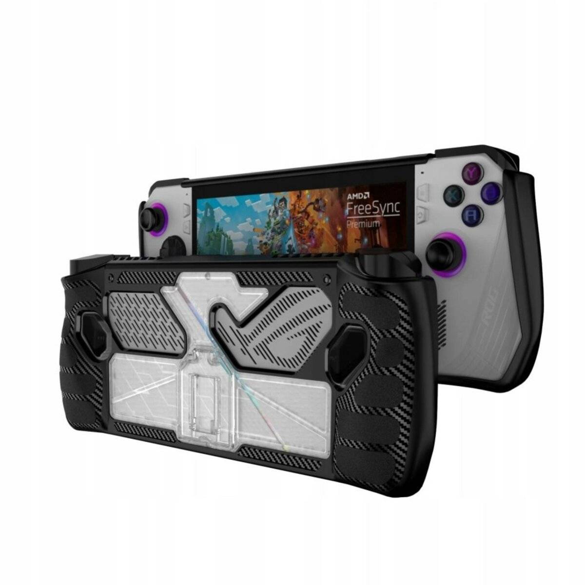 Tech-Protect Defense-Hülle für Asus ROG Ally  schwarz und transparent