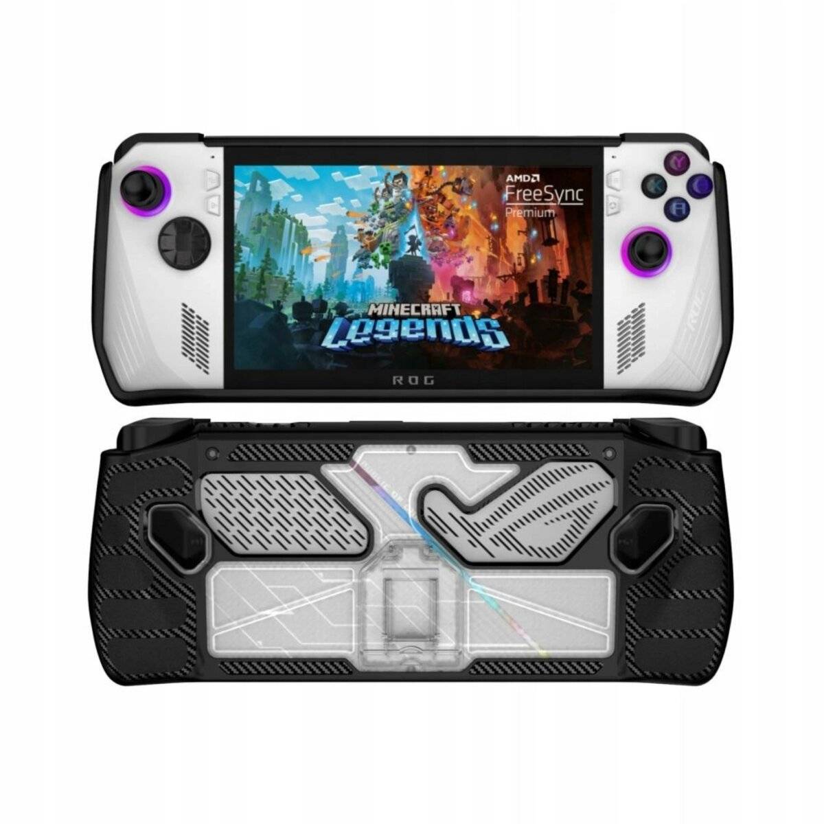 Tech-Protect Defense-Hülle für Asus ROG Ally  schwarz und transparent