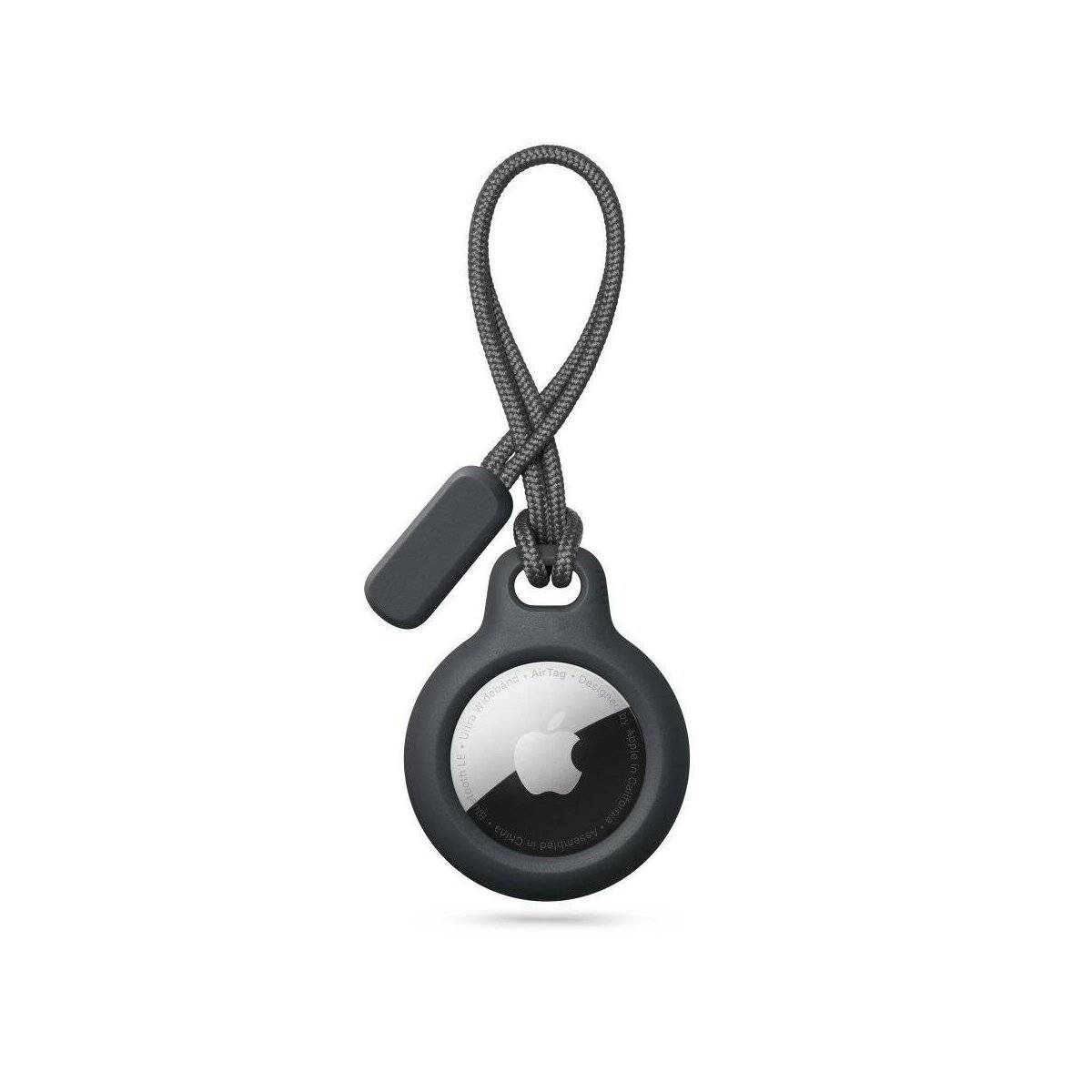 Runde Schutzhülle in Schwarz kompatibel mit Airtag - weiche und flexible Schutzhülle für Tracker
