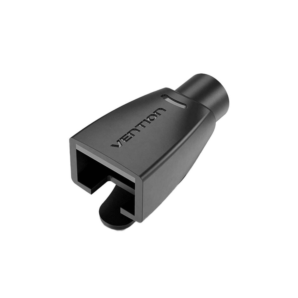 Zugentlastungsmanschetten RJ45-Abdeckung Kabelschutz 100 Stück aus PVC Schwarz