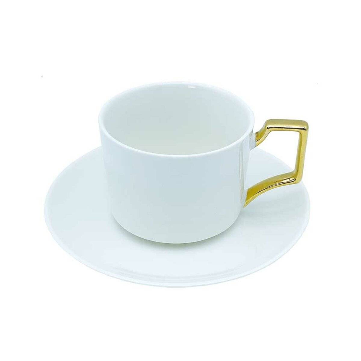 Aliya Kaffee-Set mit 12 Teilen 190 ml – Perfekt für jeden Anlass Weiß