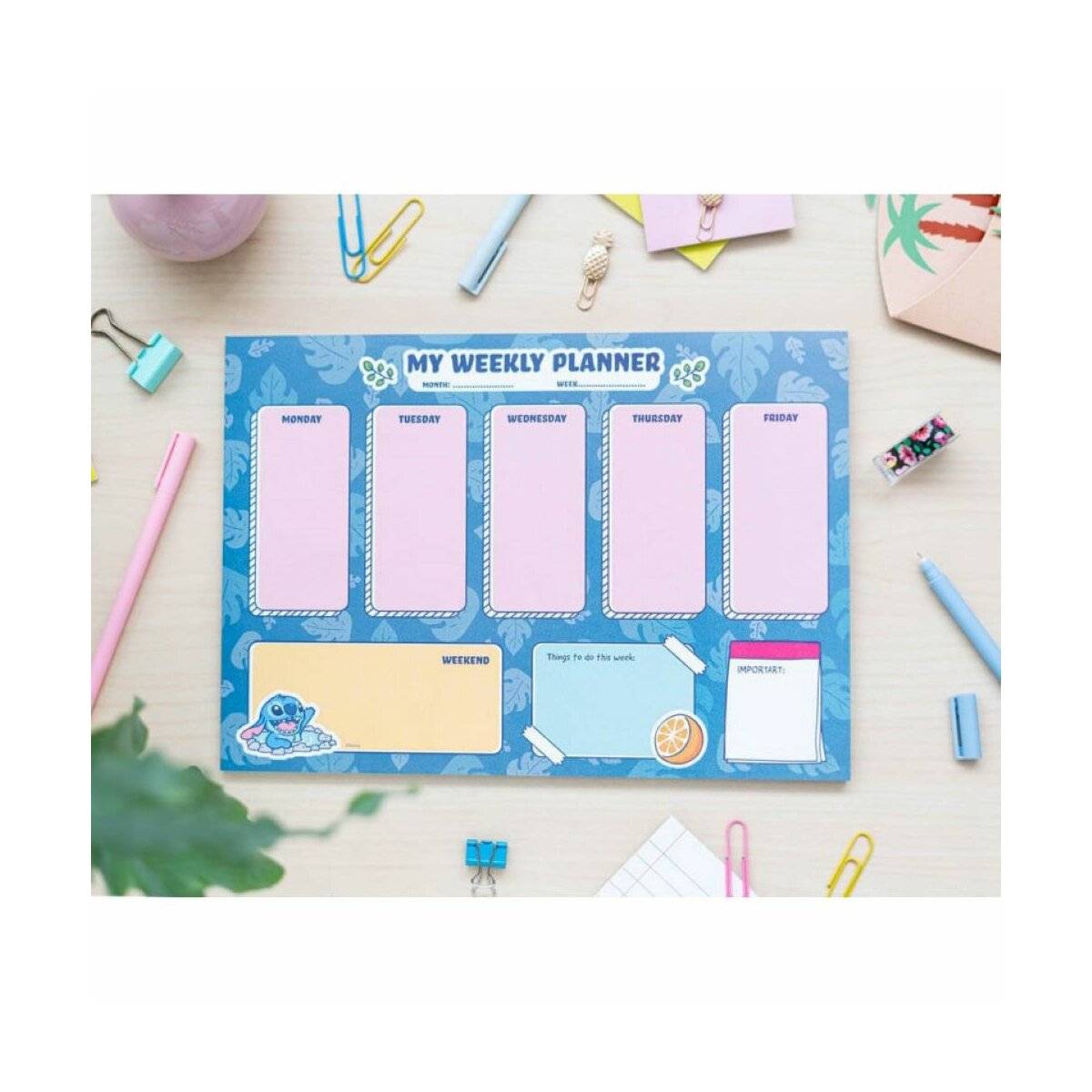 Wochenplaner für jedermann 54 Seiten A4 - Planer mit niedlichen Motiven auf jeder Seite