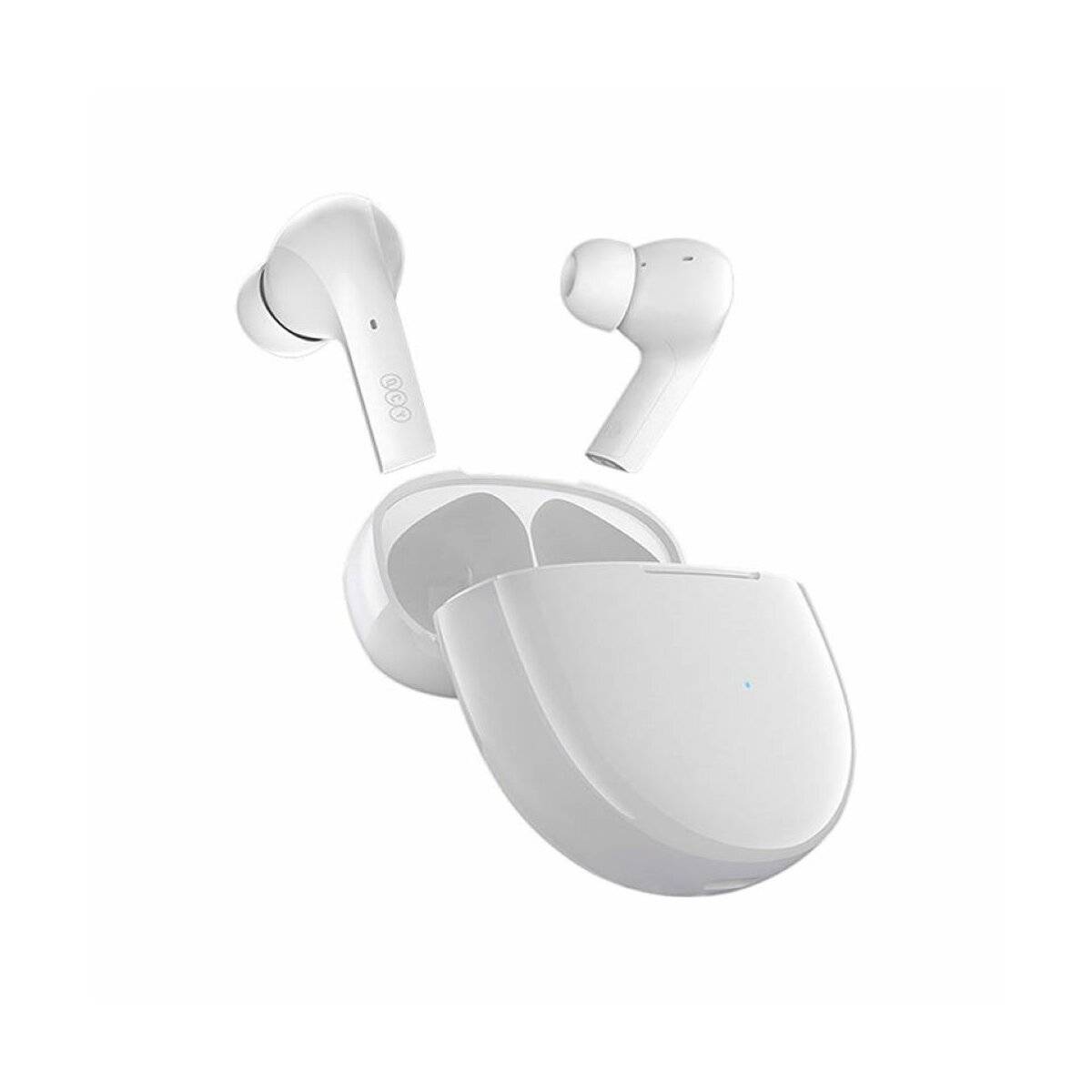 Weiße In-Ear-Kopfhörer mit schlankem Design - Ohrhöhrer T18 mit bis zu 7 h Wiedergabezeit