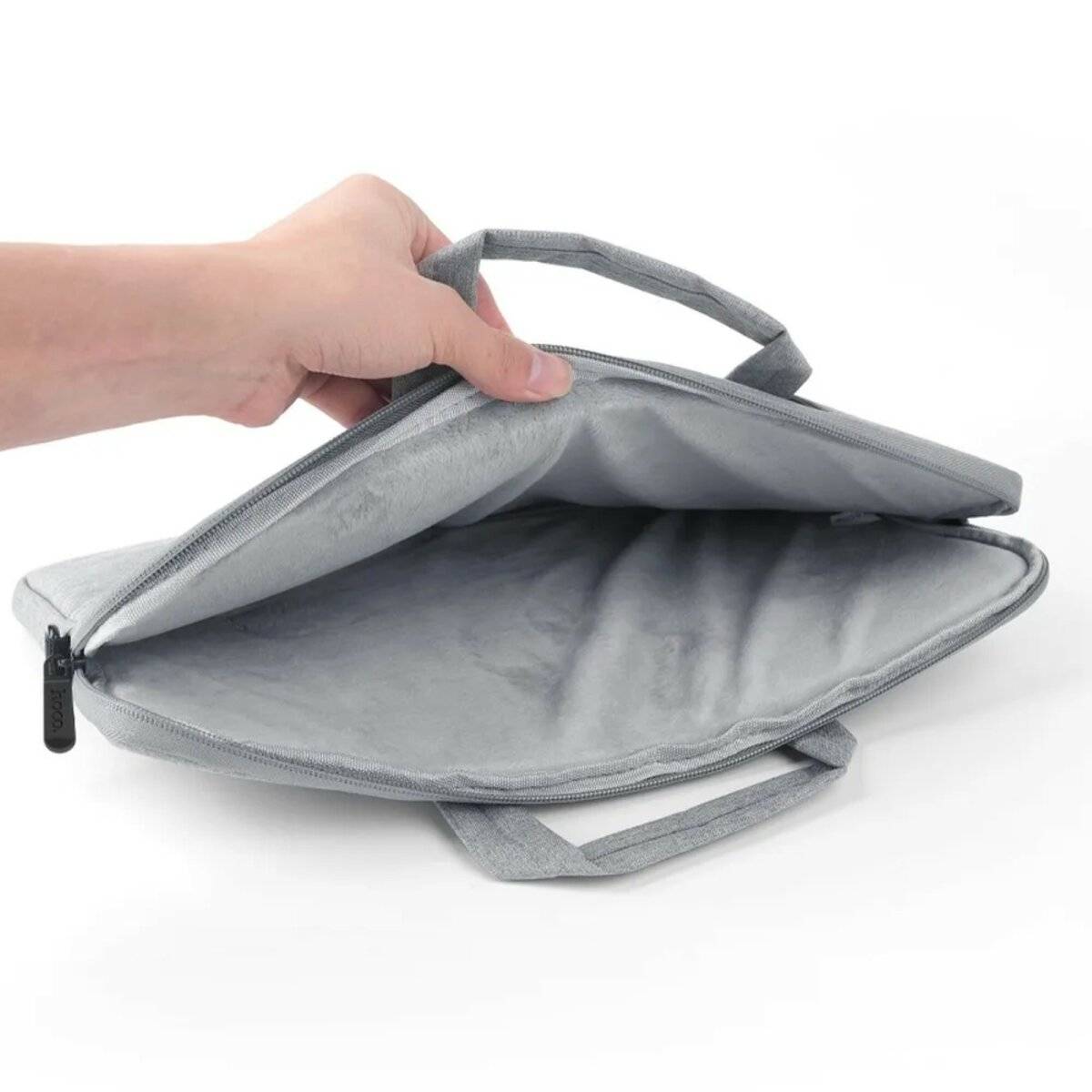 Tasche für Tablet, Laptop, Notebook geeignet für Geräte bis zu 14 Zoll mit Reißverschluss Grau