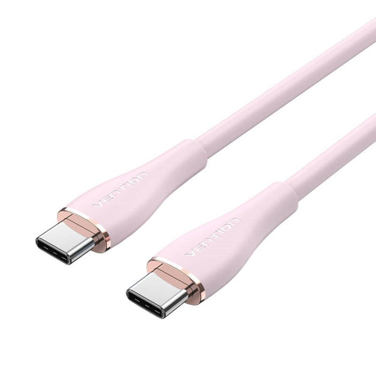 Ladekabel USB Typ C auf USB Typ C 100 W Schnellladekabel 480 Mbps Pink 1,5m