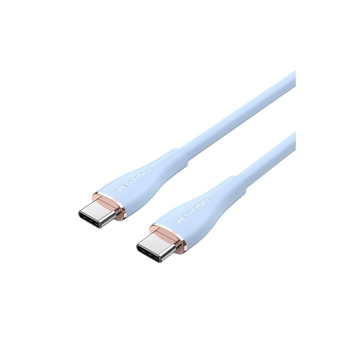 Ladekabel USB Typ C auf USB Typ C 100 W Schnellladekabel 480 Mbps Blau 1m