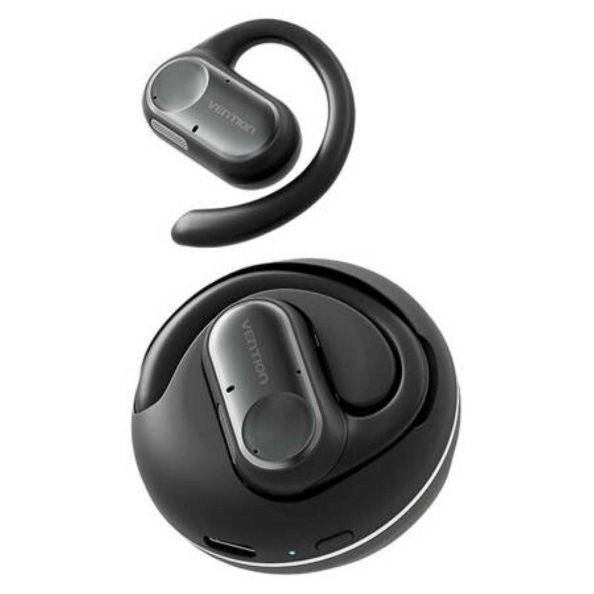 Drahtlose Kopfhörer mit Bluetooth 5.3 Open-Ear Kopfhörer 400 mAh Schwarz