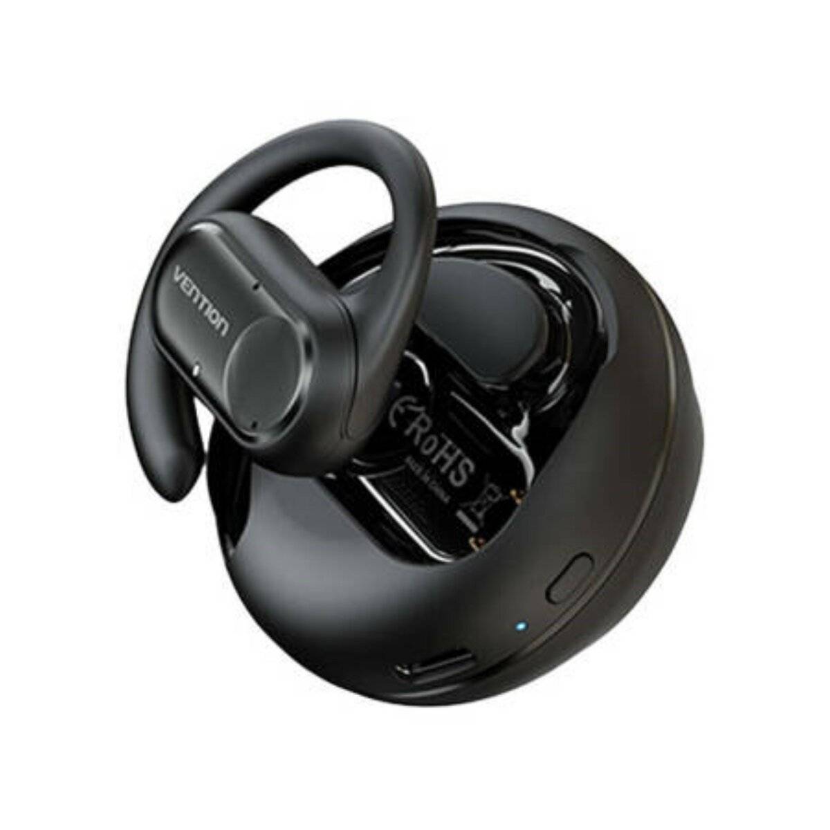 Drahtlose Kopfhörer mit Bluetooth 5.3 Open-Ear Kopfhörer 400 mAh Schwarz