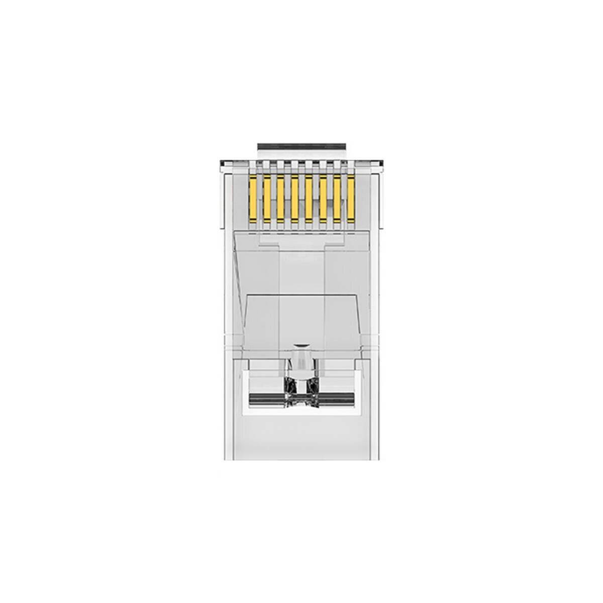 Modularer RJ45 CAT.5E FTP Stecker Transparent 10x