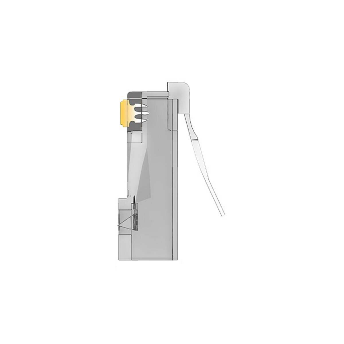 Modularer RJ45 CAT.5E FTP Stecker Transparent 10x