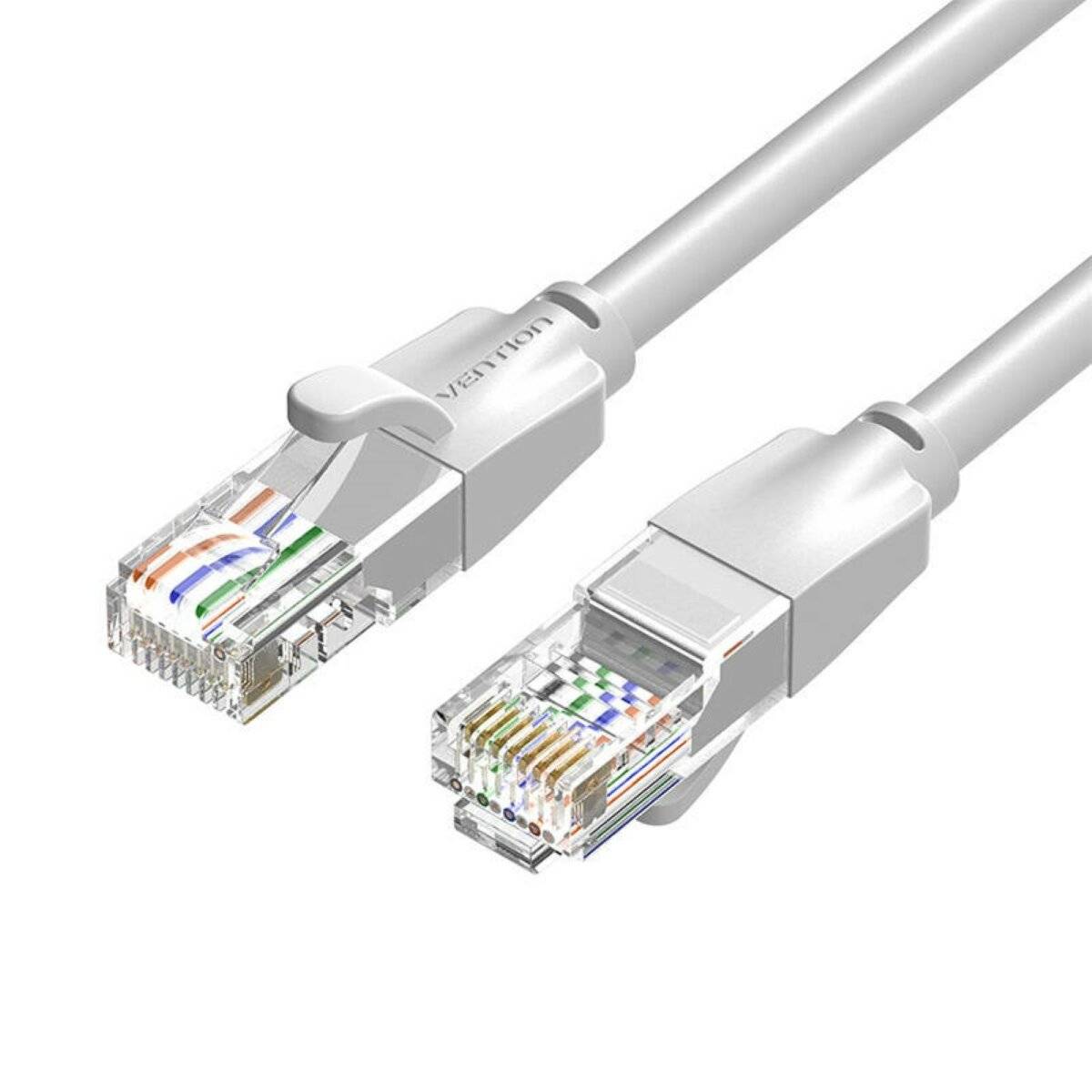 Netzwerkkabel UTP CAT6 Vention RJ45 Ethernet 1000Mbps in Grau RJ45 auf RJ45 2m