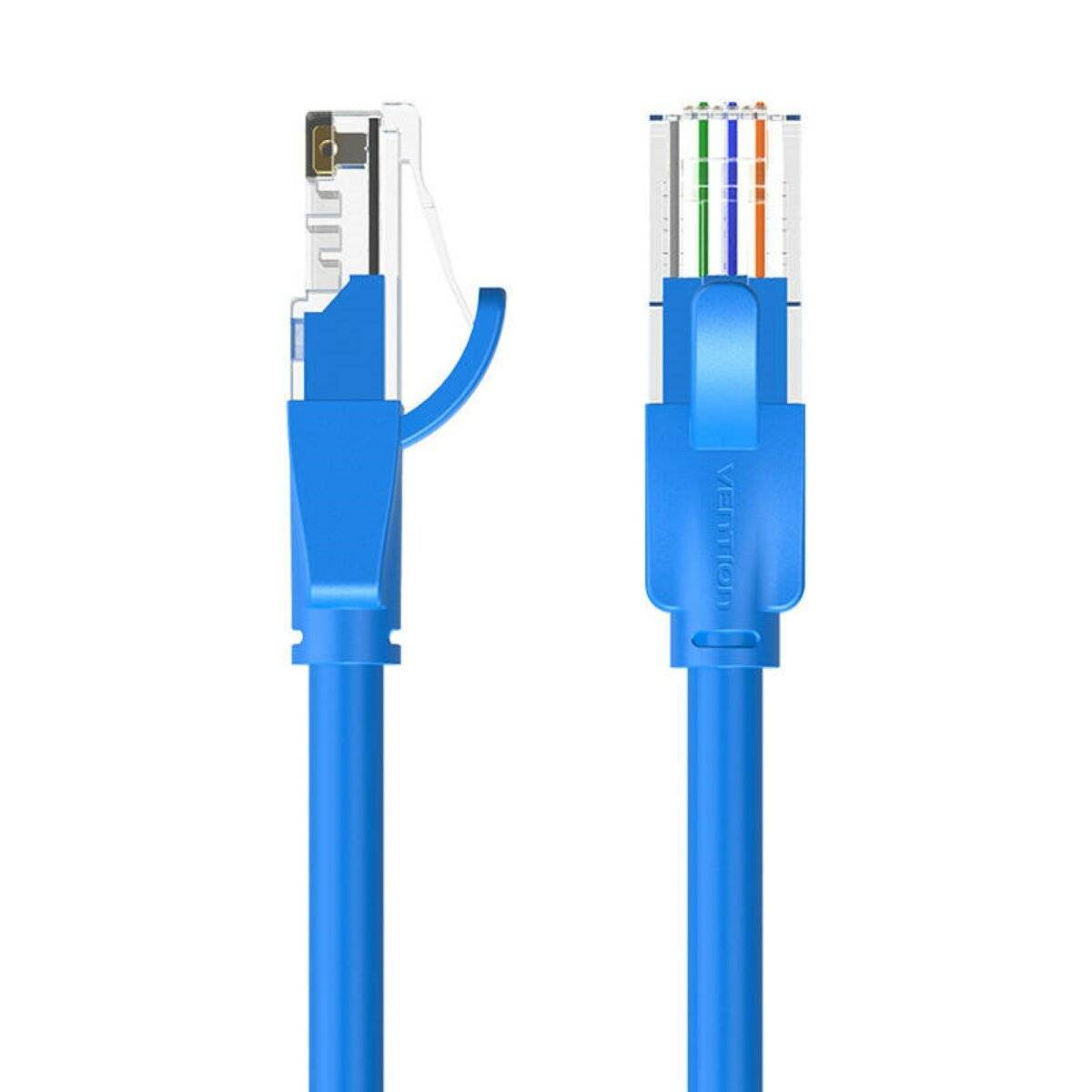 Netzwerkkabel UTP CAT6 Vention RJ45 Ethernet 1000Mbps in Blau RJ45 auf RJ45 1,5m