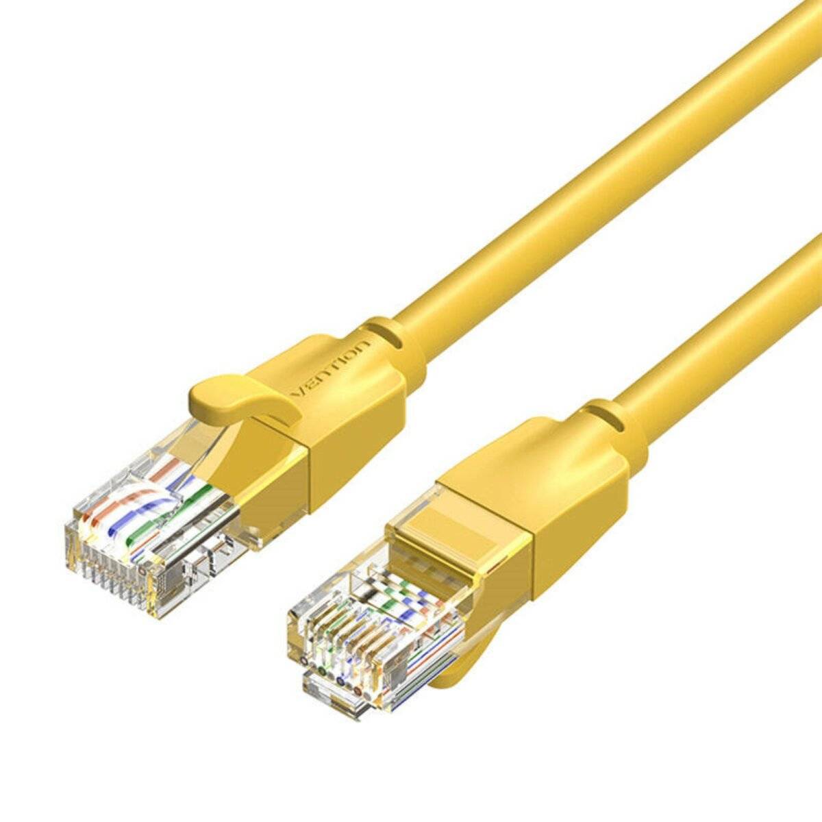 Vention Netzwerkkabel UTP CAT6 RJ45 Ethernet 1000Mbps in Gelb RJ45 auf RJ45 2m