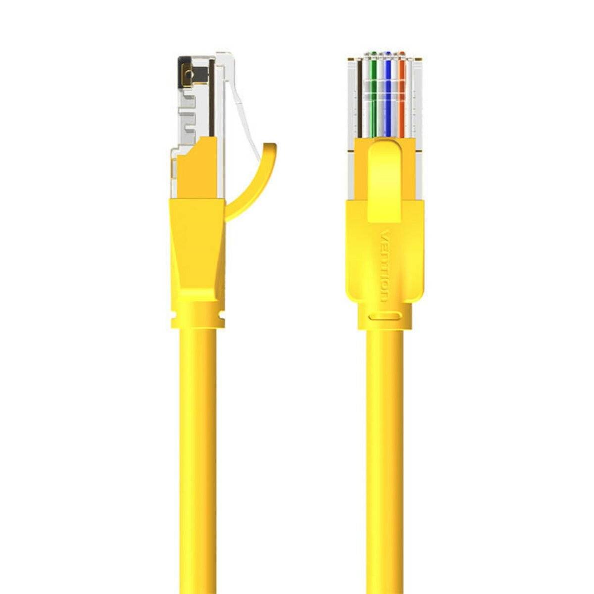 Vention Netzwerkkabel UTP CAT6 RJ45 Ethernet 1000Mbps in Gelb RJ45 auf RJ45 2m