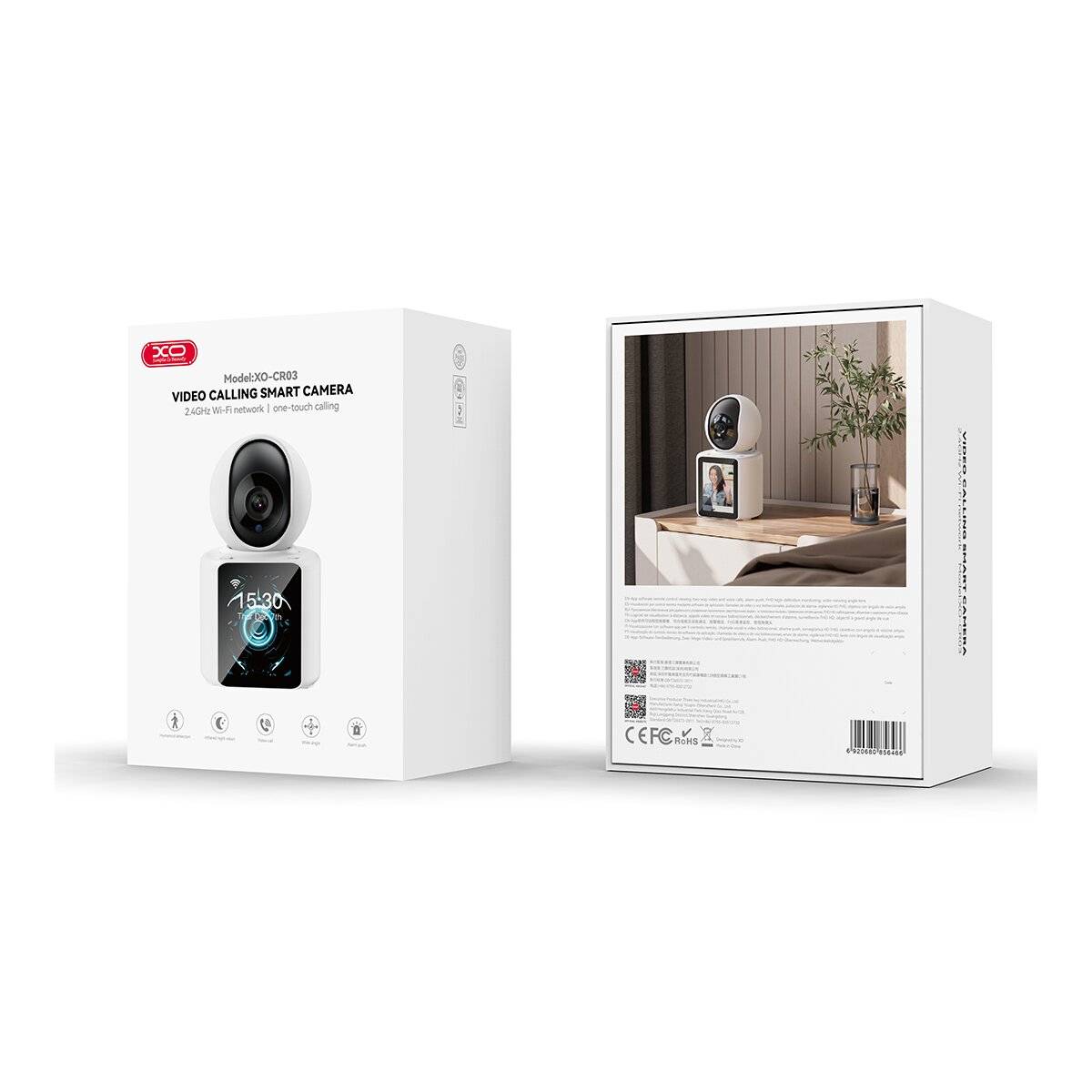 Indoor-Kamera CR03 - Kompatibel mit mehreren Systemen - Aufnahmefunktion - Betrachtungswinkel 340°