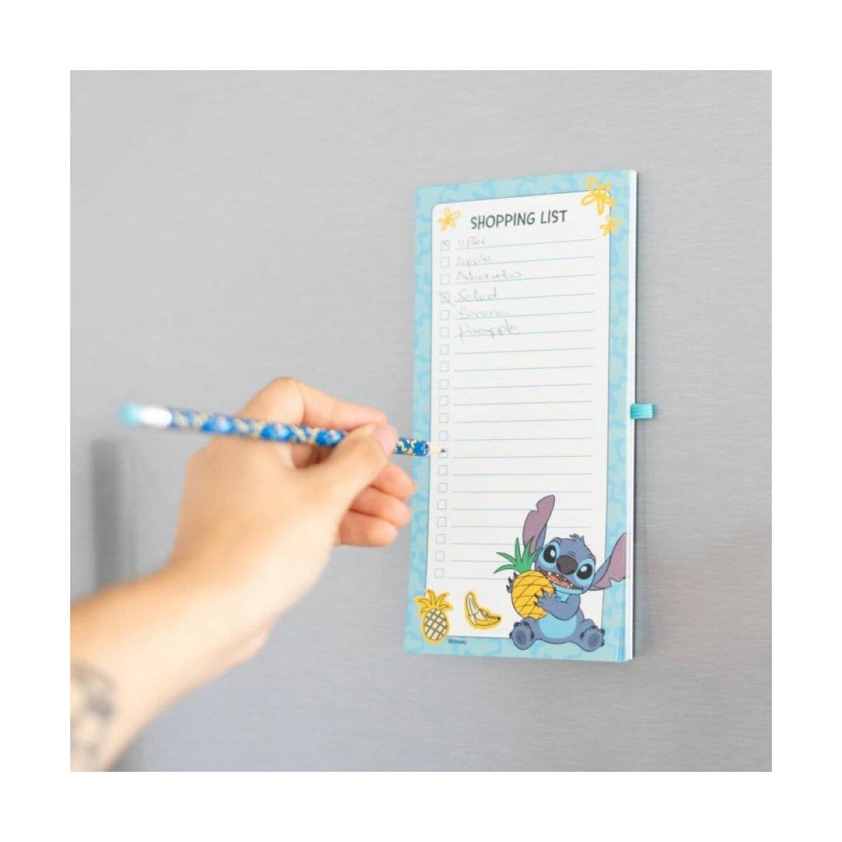 Magnetischer Notizbuch Tropical Design - 65 Einkaufszettel für den Kühlschrank + Bleistift