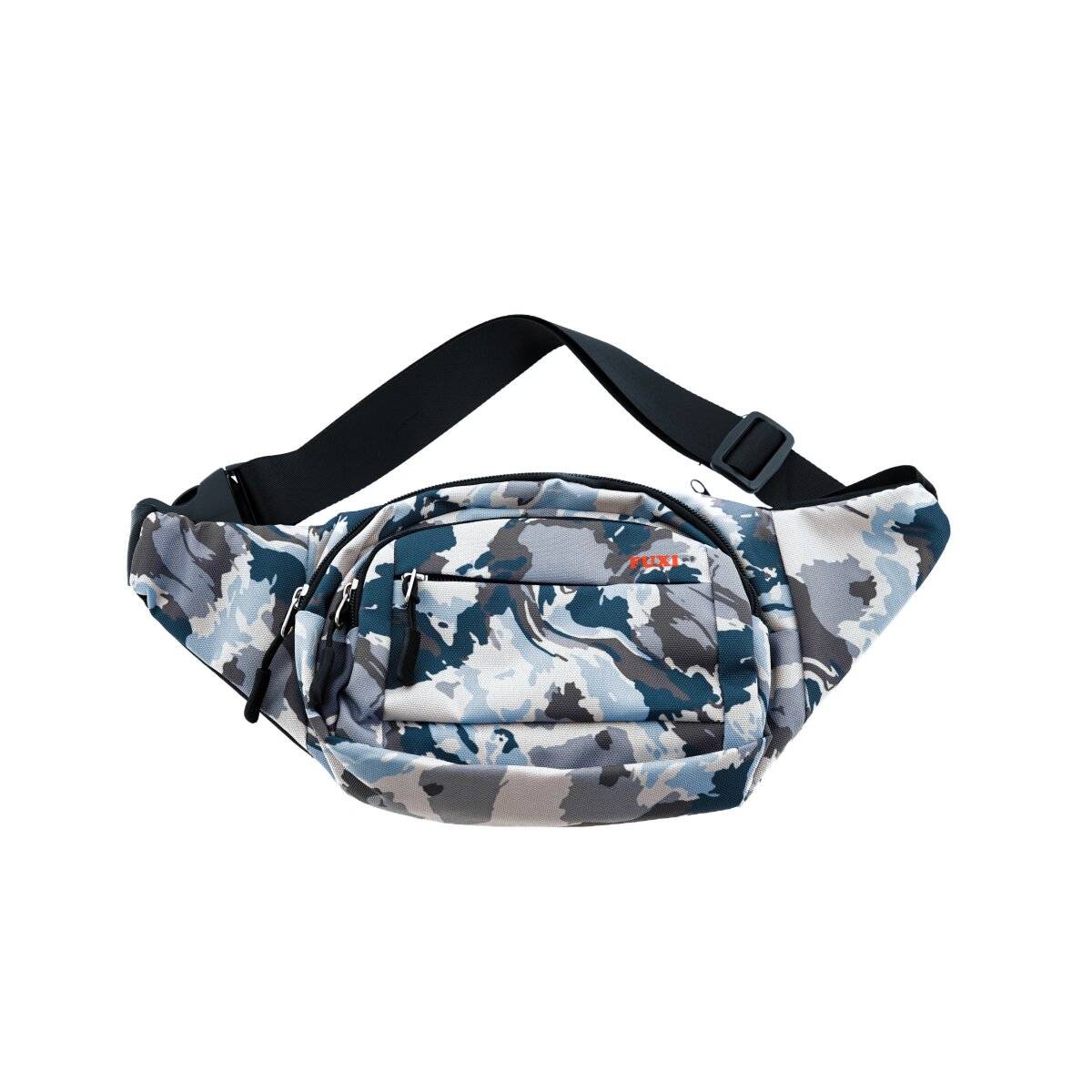 Umhängetasche aus Polyester Gürteltasche mit 3 Fächern sicherer Reißverschluss Motiv 2