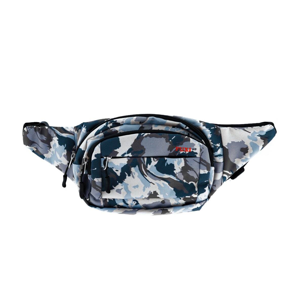 Umhängetasche aus Polyester Gürteltasche mit 3 Fächern sicherer Reißverschluss Motiv 2