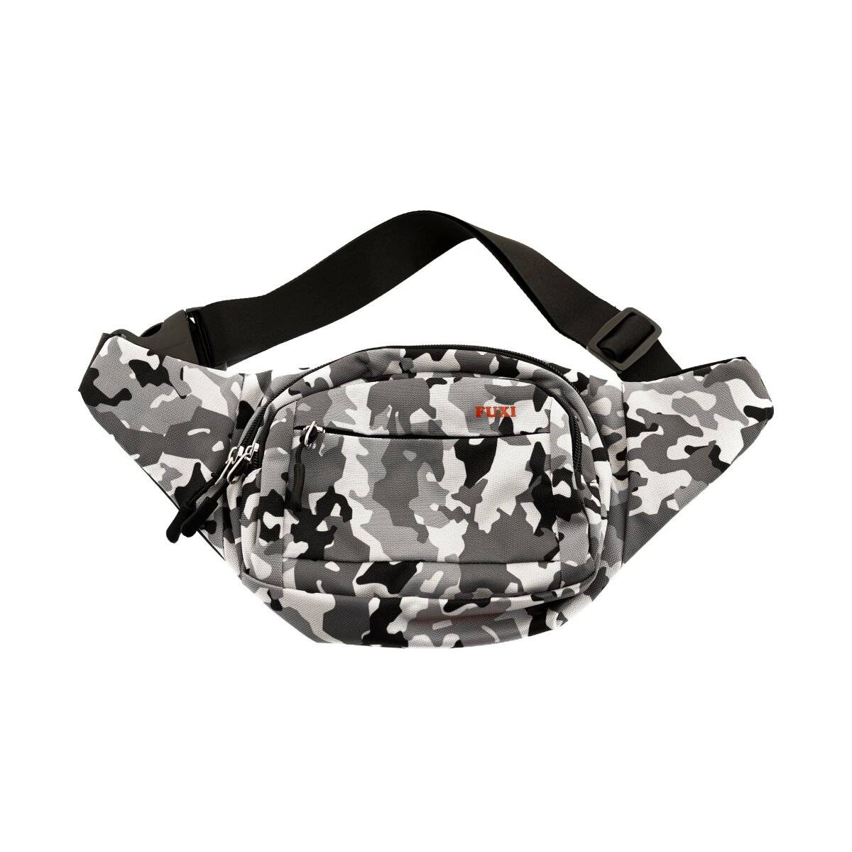 Umhängetasche aus Polyester Gürteltasche mit 3 Fächern sicherer Reißverschluss Motiv 3