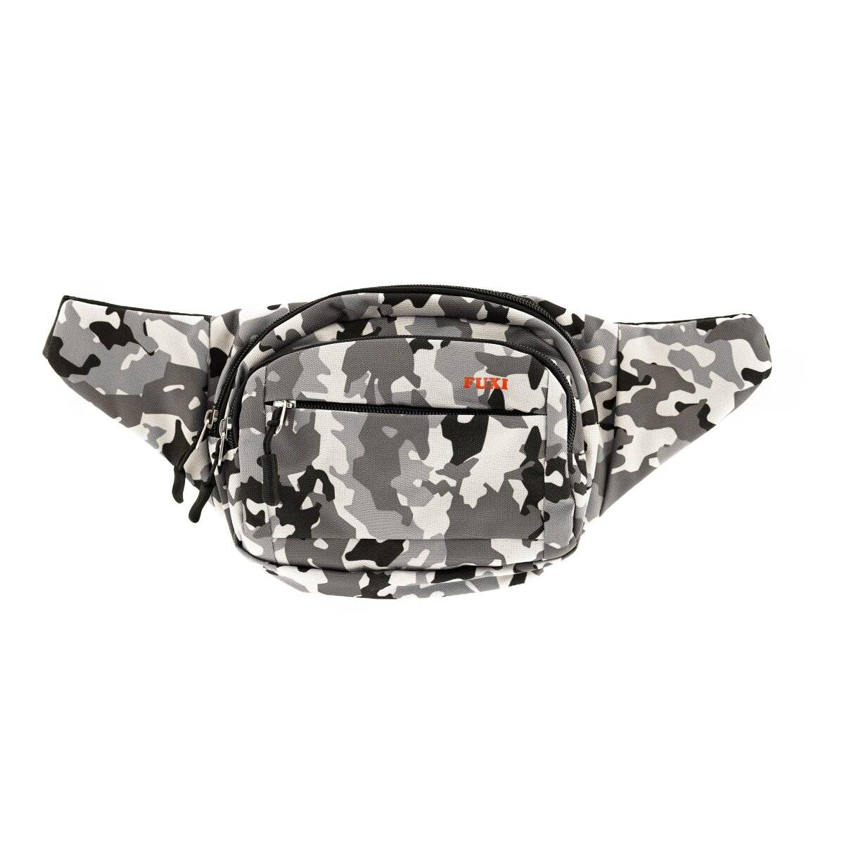 Umhängetasche aus Polyester Gürteltasche mit 3 Fächern sicherer Reißverschluss Motiv 3