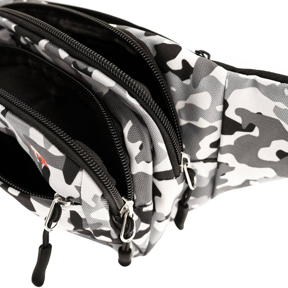 Umhängetasche aus Polyester Gürteltasche mit 3 Fächern sicherer Reißverschluss Motiv 3