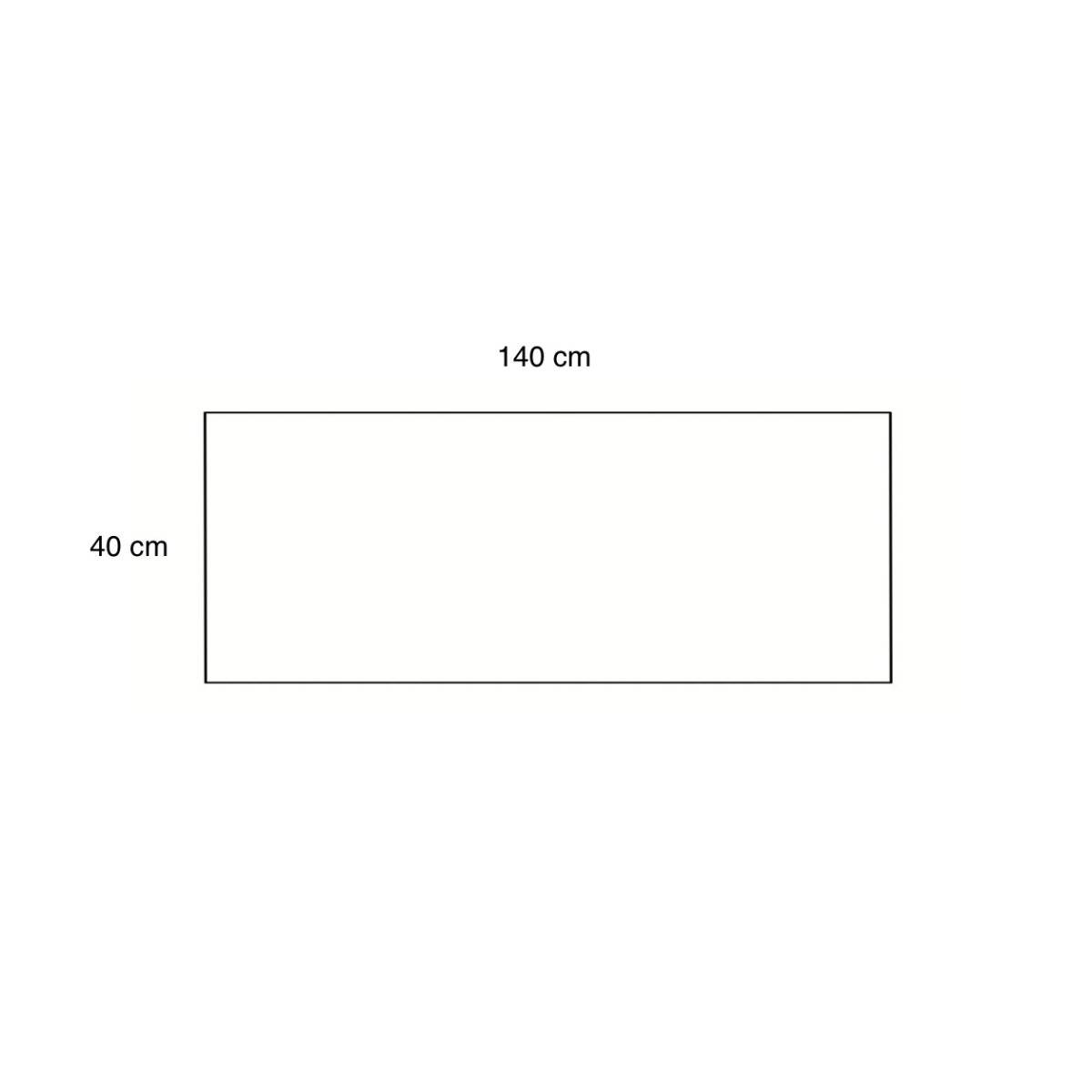 Tischläufer für Zuhause und Garten mit Laserschnittmuster, 140x40 cm aus Polyester Weiß