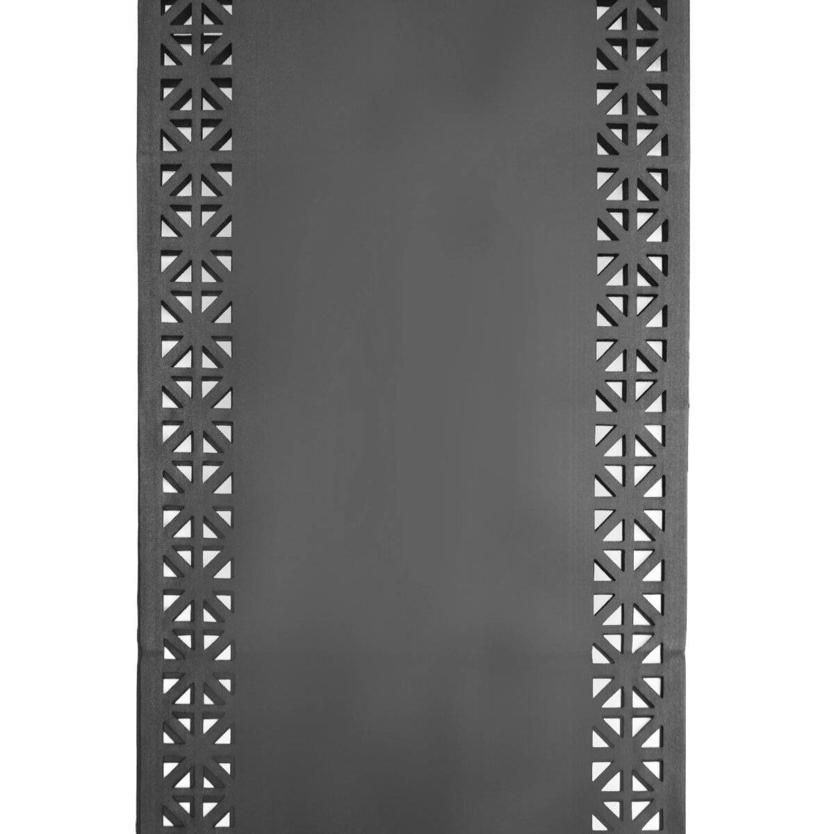 Tischläufer für Zuhause und Garten mit Laserschnittmuster, 140x40 cm aus Polyester Anthrazit