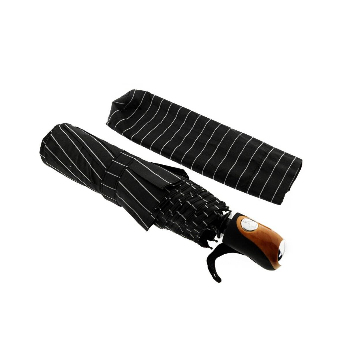 Teleskop Taschenschirm mit Schutzhülle mit Muster ø100 cm ergonomischer Griff Motiv 3