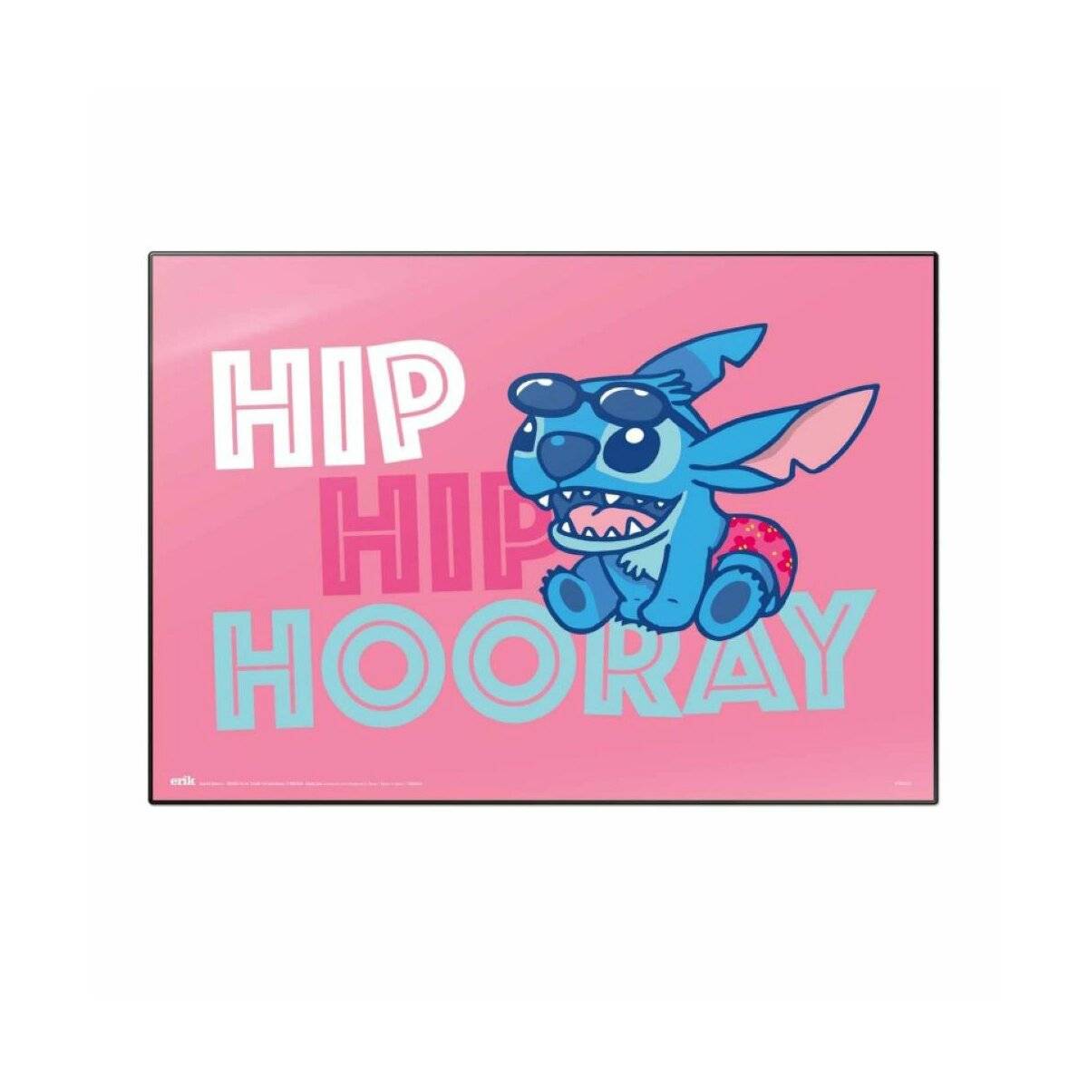 Funktionale Schreibtischunterlage 49,5 x 34,5 cm - wasserfest und kratzfest - Pink mit niedlichem Motiv