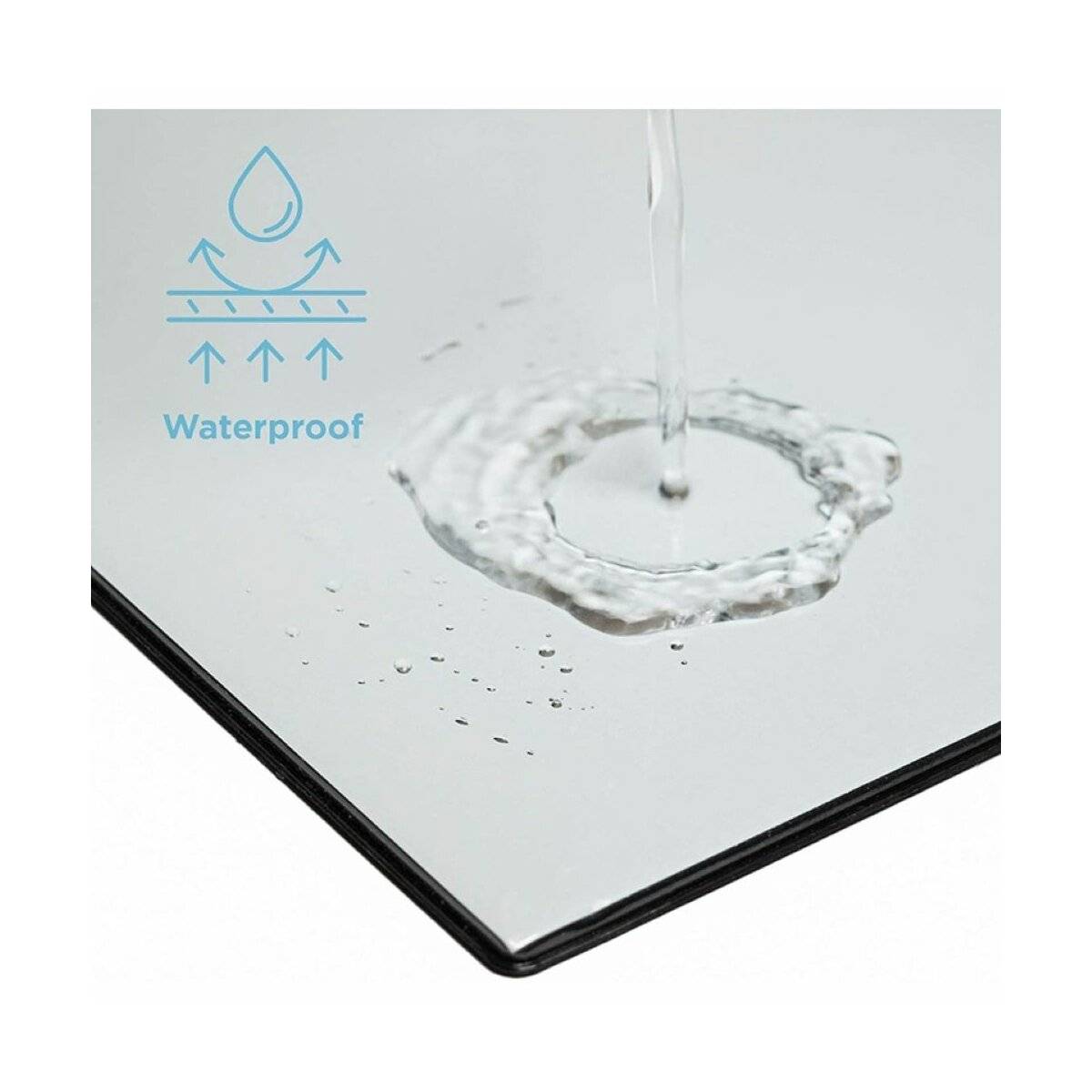 Funktionale Schreibtischunterlage 49,5 x 34,5 cm - wasserfest und kratzfest - Pink mit niedlichem Motiv