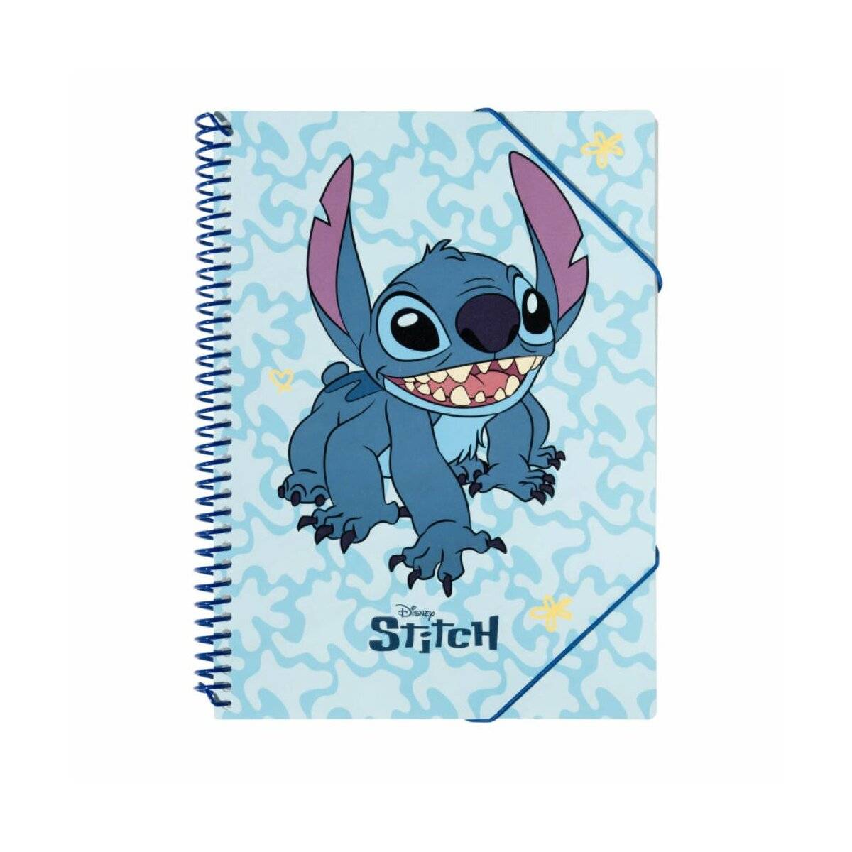 Flexible A4-Mappe mit Gummiband - Heft mit 30 transparenten Hüllen in Blau